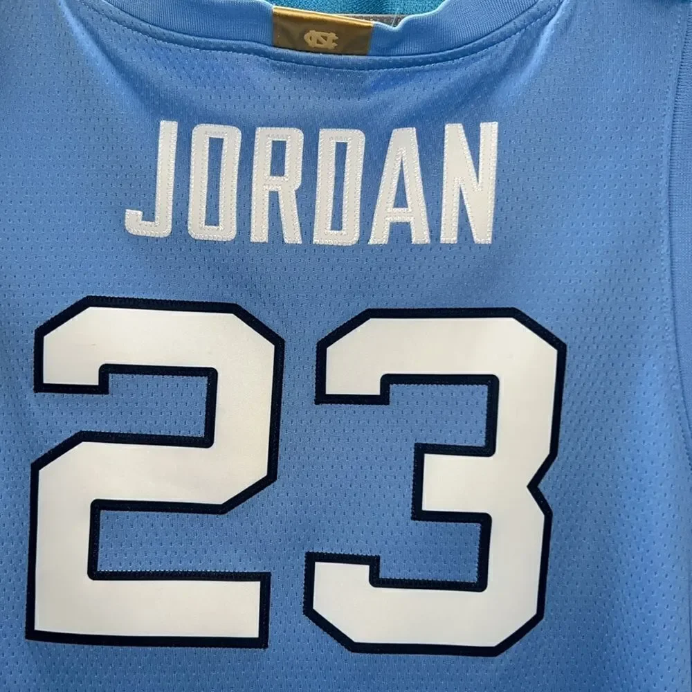 Jordan UNC Tar Heel jersey blue white
